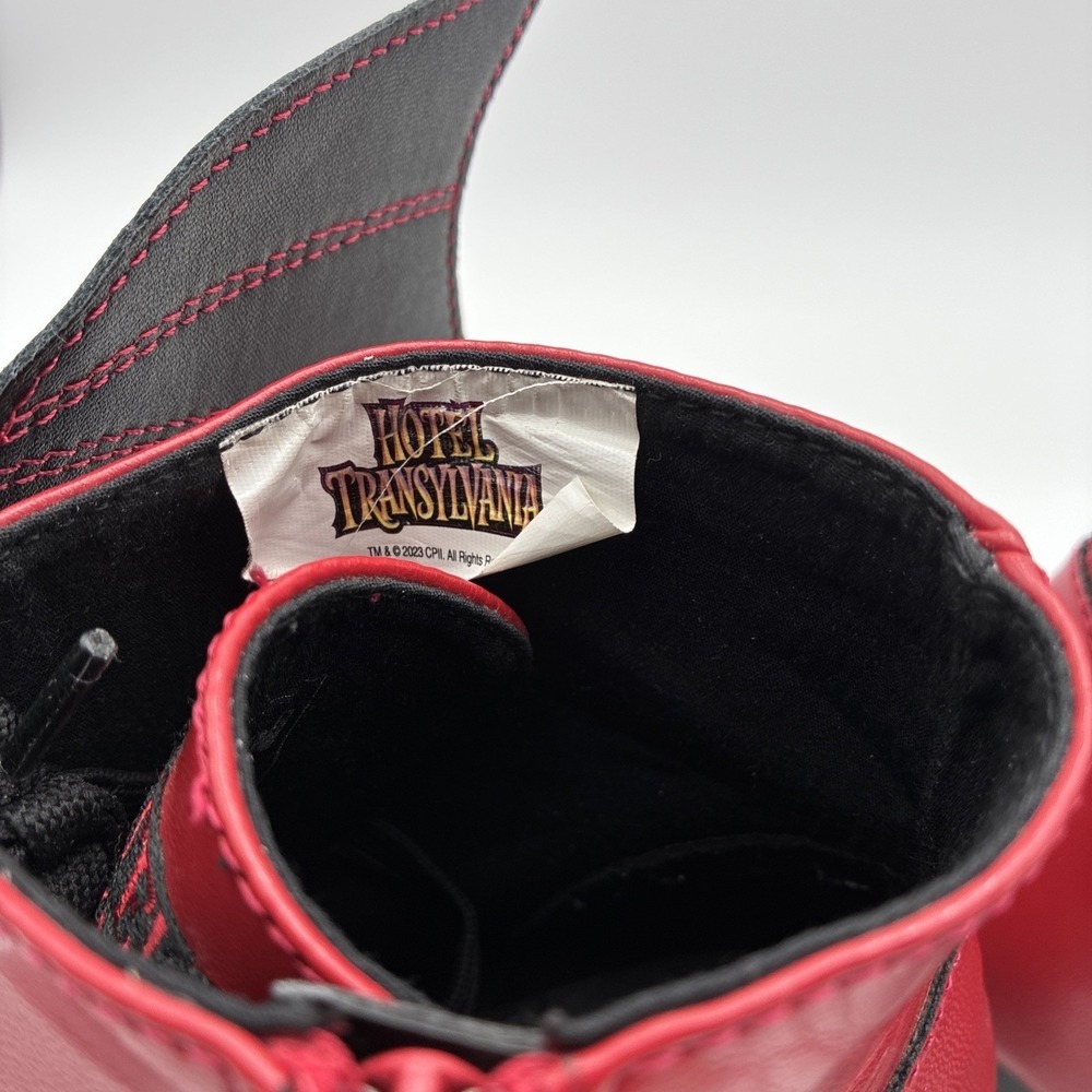 Hotel Transylvania Mavis Red Bat Wing Platform Boots FUN4051AD-6 Womens 6 - Picture 6 of 16